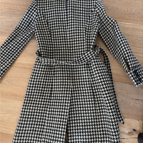 J. Crew wool houndstooth Coat size 0 - Picture 3 of 3